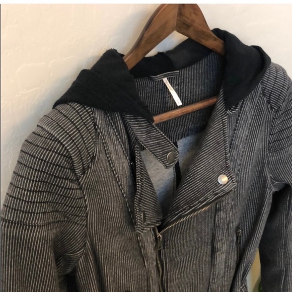 Free people Moto biking jacket sz small - Picture 5 of 9